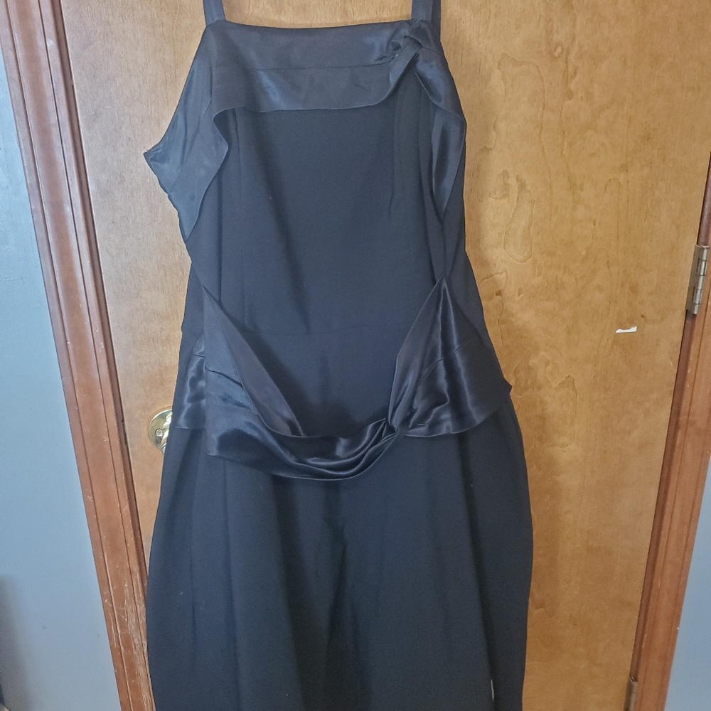 Black Formal Tea Length Dress
